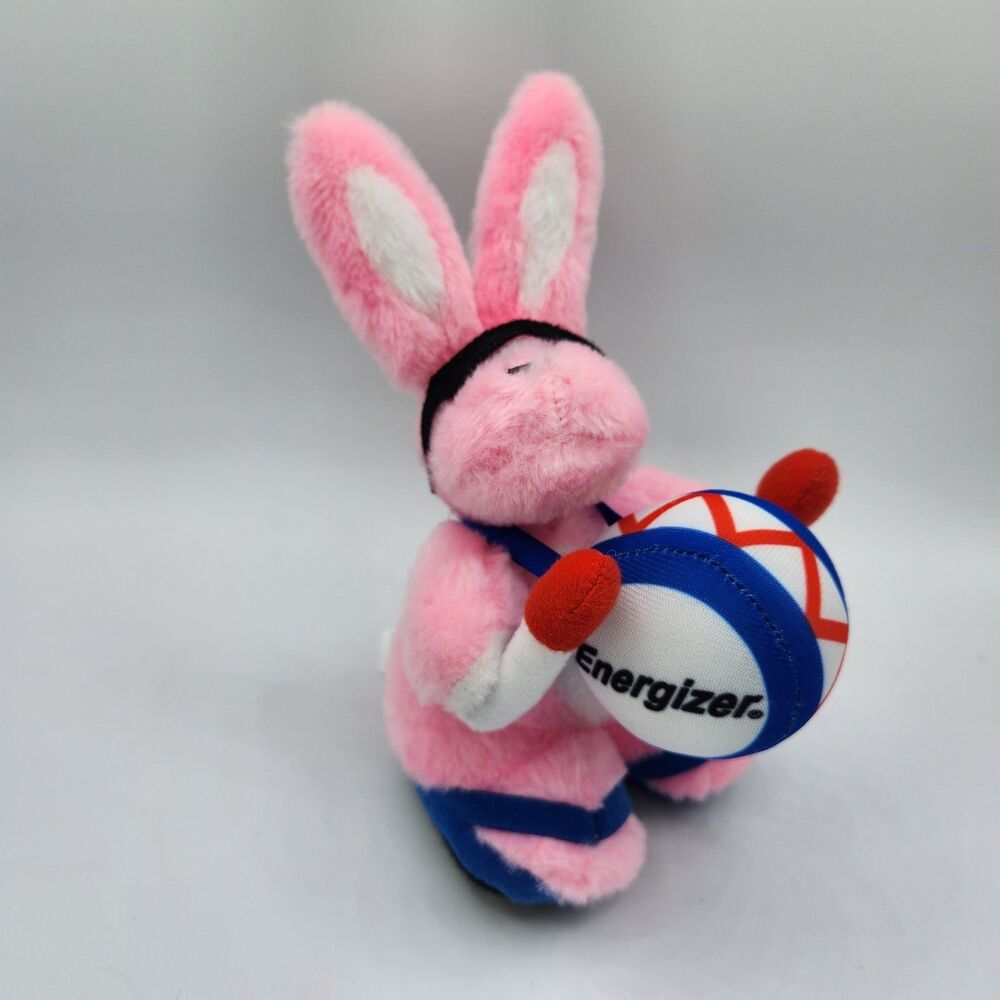 6" Energizer Bunny Plush 2019 Pink Drummer Mascot Stuffed Animal Toy Promotional
